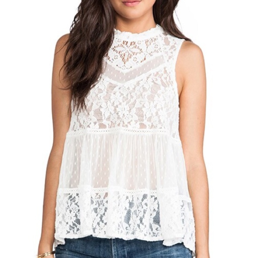Free People Ladybird Lace Sleeveless Top